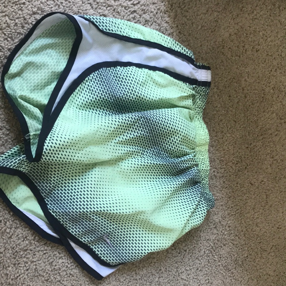 green gray & black nike shorts